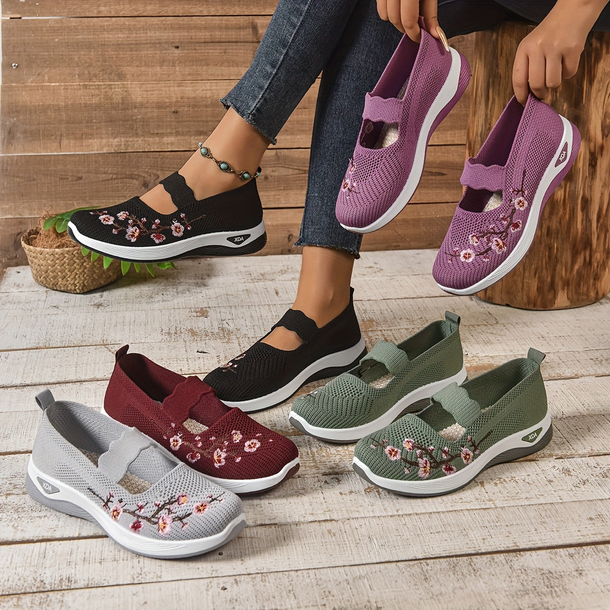 LumaBloom™ – Baskets Tricotées Printanières